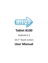 Disgo Tablet 8100 User manual