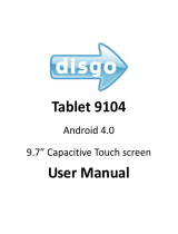 Disgo Tablet 9104 User manual