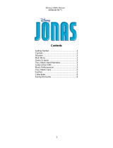 Disney Jonas for Nintendo DS User manual