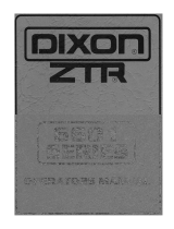 Dixon 6601 Series User manual