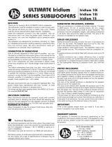 DLS Svenska AB Iridium 10i, Iridium 12i, Iridium 15 User manual