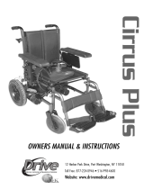 Drive Medical Design Cirrus Plus Power Wheelchair User manual