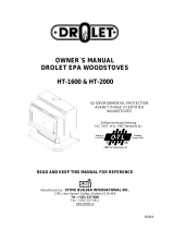 Drolet HT1600 DE LUXE WOOD STOVE User manual