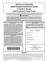 Lennox (2/4)SH13 User manual