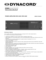 DYNACORD Car Amplifier DPA 4120 User manual