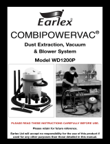 Earlex COMBIPOWERVAC WD1200P User manual