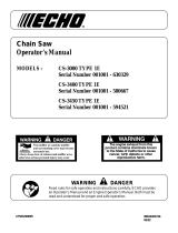 Echo CS-3450 TYPE 1E User manual