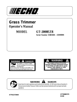 Echo GT-2000EZR User manual