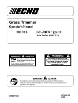 Echo GT-2000R User manual
