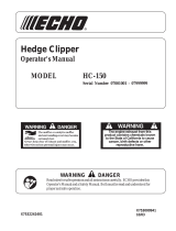 Echo HC-150 - SERIAL NUMBER 07001001-07999999 User manual