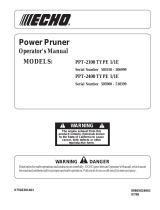 Echo PPT-2400 User manual