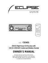 Eclipse - Fujitsu Ten CD3431 User manual