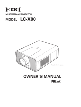 Eiki LC-X80 User manual