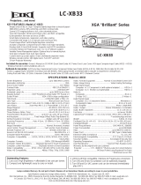 Eiki LC-XB33 User manual