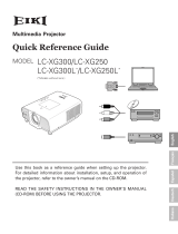 Eiki LC-XG300L* User manual