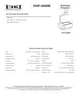 Eiki OHP-3000M User manual