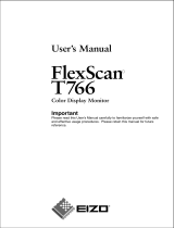 Eizo T766 User manual