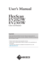 Eizo FlexScan EV2303W User manual