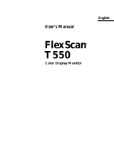 Eizo FlexScan T550 User manual