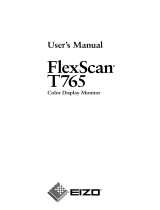 Eizo FlexScan T765 User manual