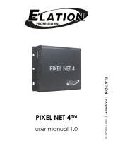 Elation Professional TV Converter Box Pixel Net 4 User manual
