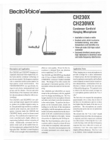 Electro-Voice CH230X & CH230WX User manual