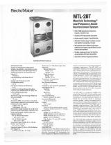 Electro-Voice MTL-2BT User manual
