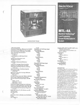 Electro-Voice MTL-4A User manual
