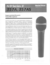 Electro-Voice N/D 357A & N/D 357AS User manual
