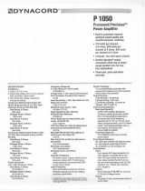 Electro-Voice P 1050 User manual