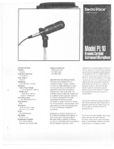 Electro-Voice PL10 User manual