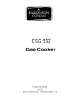 Electrolux CSG 552 User manual