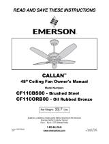 Emerson CF110ORB00 User manual