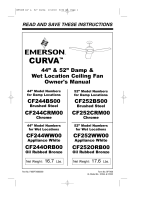 Emerson CF244CRM00 User manual