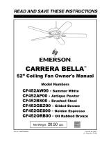 Emerson CF452AP00 User manual