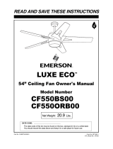 Emerson CF550BS00 User manual