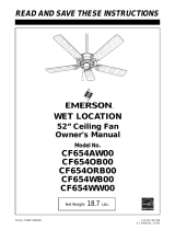 Emerson CF654AW00 User manual