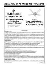 Emerson CF742PFSCB 01 User manual