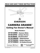 Emerson CF787AP00 User manual