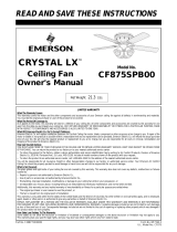 Emerson CF875 User manual