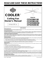 Emerson CF925BK00 User manual