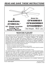 Emerson CF930WW01 User manual