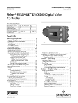 Emerson FIELDVUEDVC6200 User manual