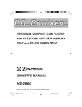 Emerson HD2800 User manual