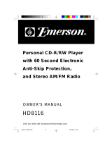 Emerson HD8116 User manual