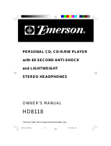 Emerson HD8118 User manual