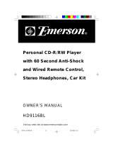 Emerson HD9116 User manual