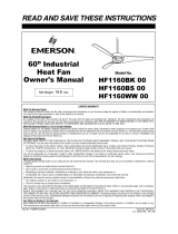 Emerson HF1160BK 00 User manual