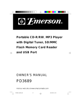 Emerson PD3689 User manual