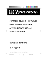 Emerson PD5802 User manual